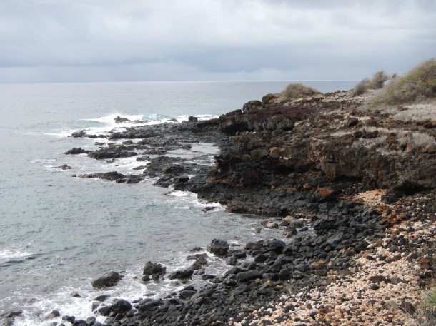 Lanai's rocky coastline from the Fisherman's Trail